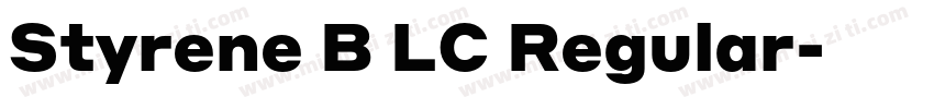 Styrene B LC Regular字体转换